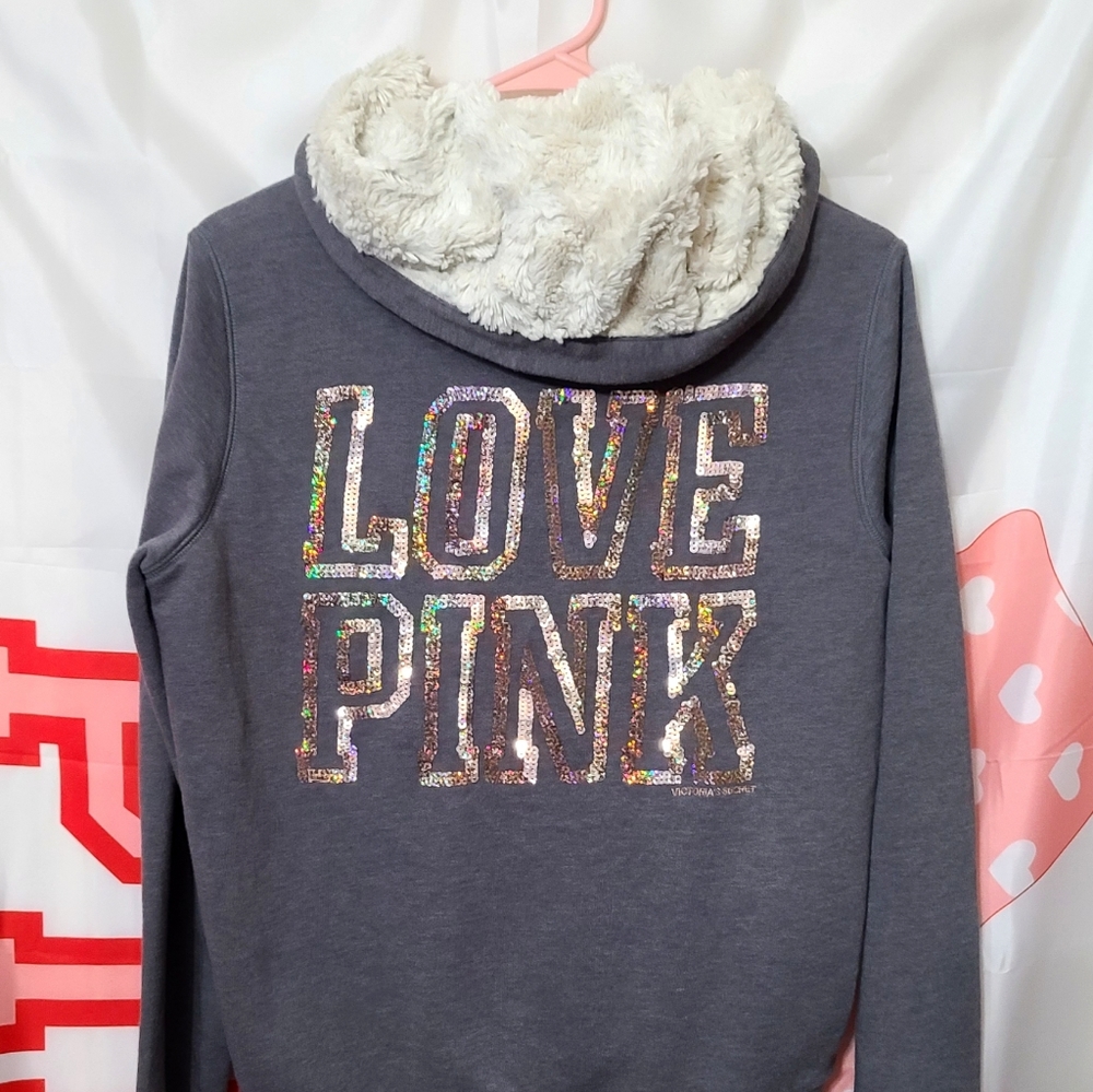 PINK Victoria's Secret RARE Fur Bling Jacket 💖